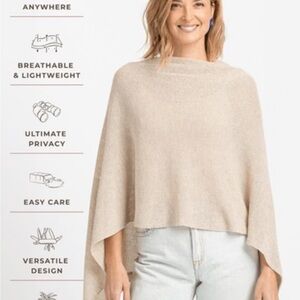 We Are Amma Cocoon (nursing cover / poncho / scarf / stroller cover) in Natural